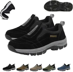 Men's Comfortable Waterproof Orthopedic Walking Shoes,Orthopedic Walking Shoes Hiking Shoes Mens,Slip-On Outdoor Sneakers