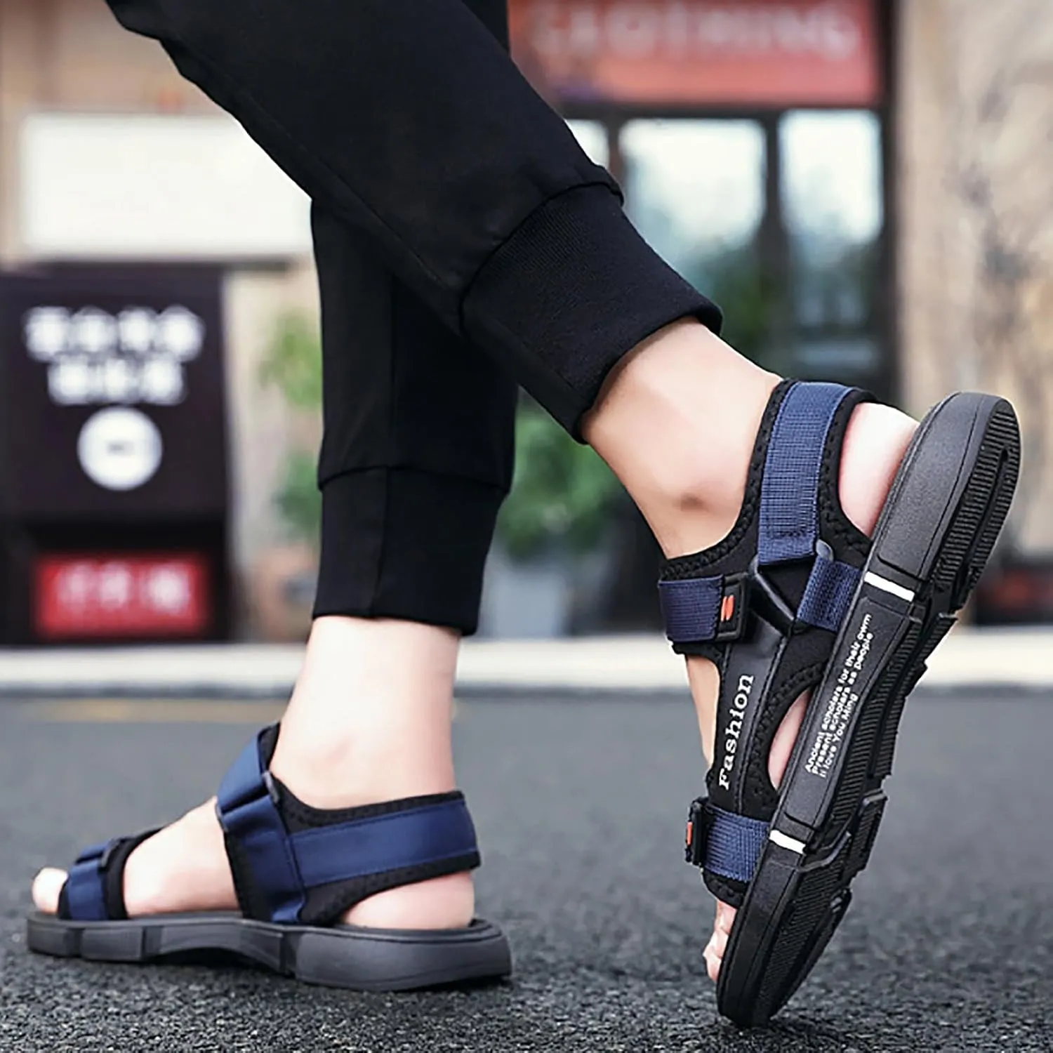 Men'S Couple Sandals Summer New Trend Sports And Leisure Purpose Slippers Non Slip Outdoor Wearing Beach Shoes