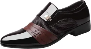 Men's Dress Shoes Classic Casual Loafers Tuxedo Oxford Shoes Formal Wedding Shoes Wide Business Penny Loafers