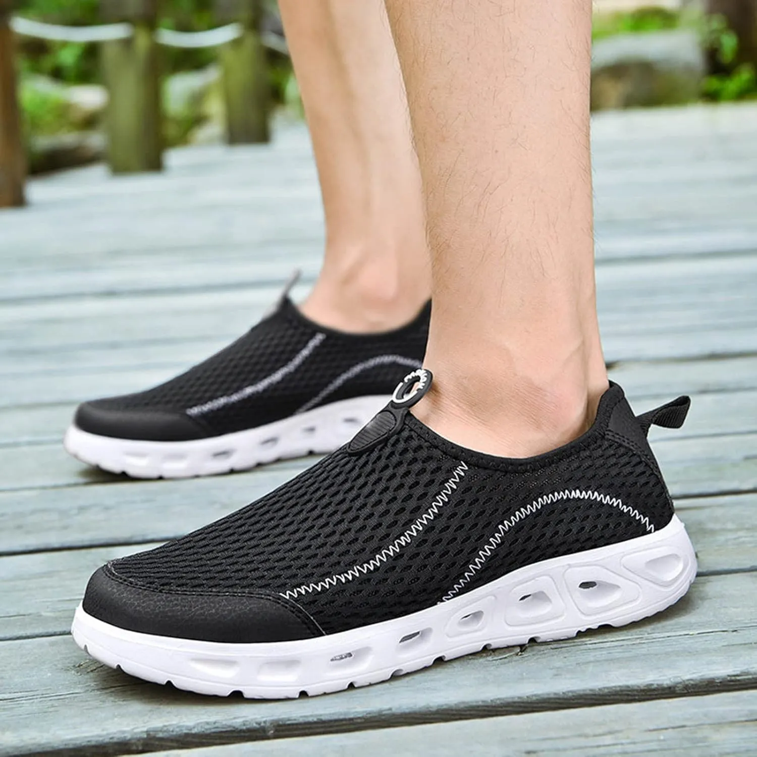 Men's Everyday Athletic Shoes Men Sports Shoes Spring and Summer Fashionable New Pattern Mesh Breathable Comfortable Non