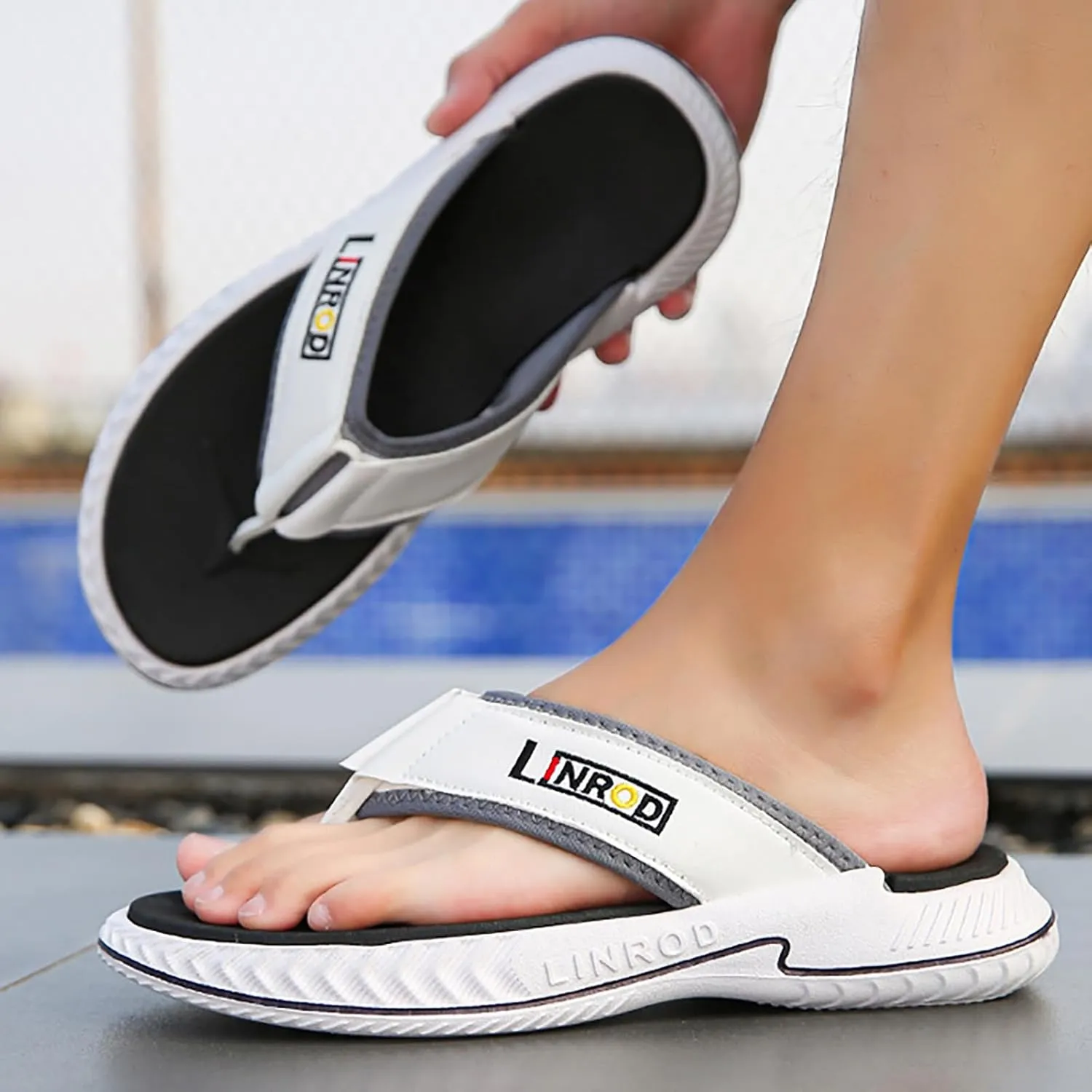 Men's Flip Flops Foreign Trade Flip Flops For Men Beach Slippers For Men Summer Non Slip External Wearing With Toe