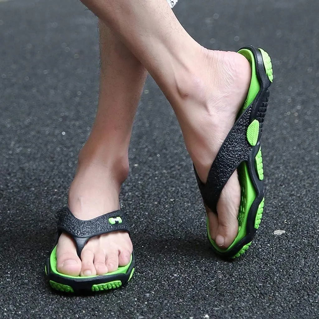 Mens Flip Flops Thong Sandals with Arch Support Flip Flops for Men Beach Sandals Quick Dry Flip Flop Slides