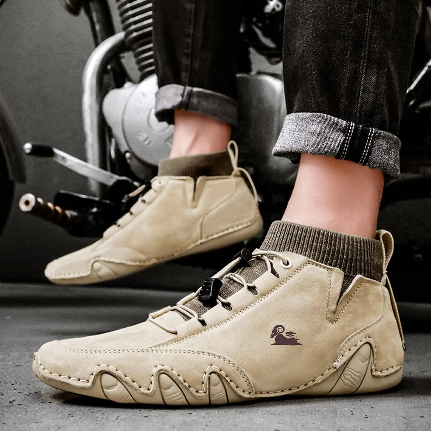 Mens High Top Elastic Band Sport Shoes Fashion Casual Mens Plus Size Casual Canvas Shoes Fashion Sneaker