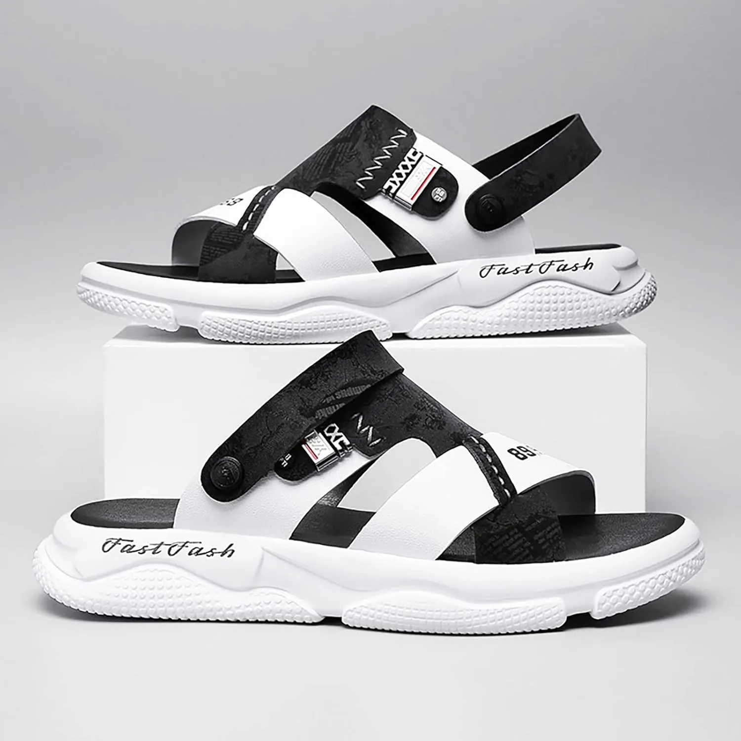 Mens Sandals Sandles Men's Open Toe Strap Adjustable Sandal Summer Men's Hiking Sandals Mens Summer Shoes