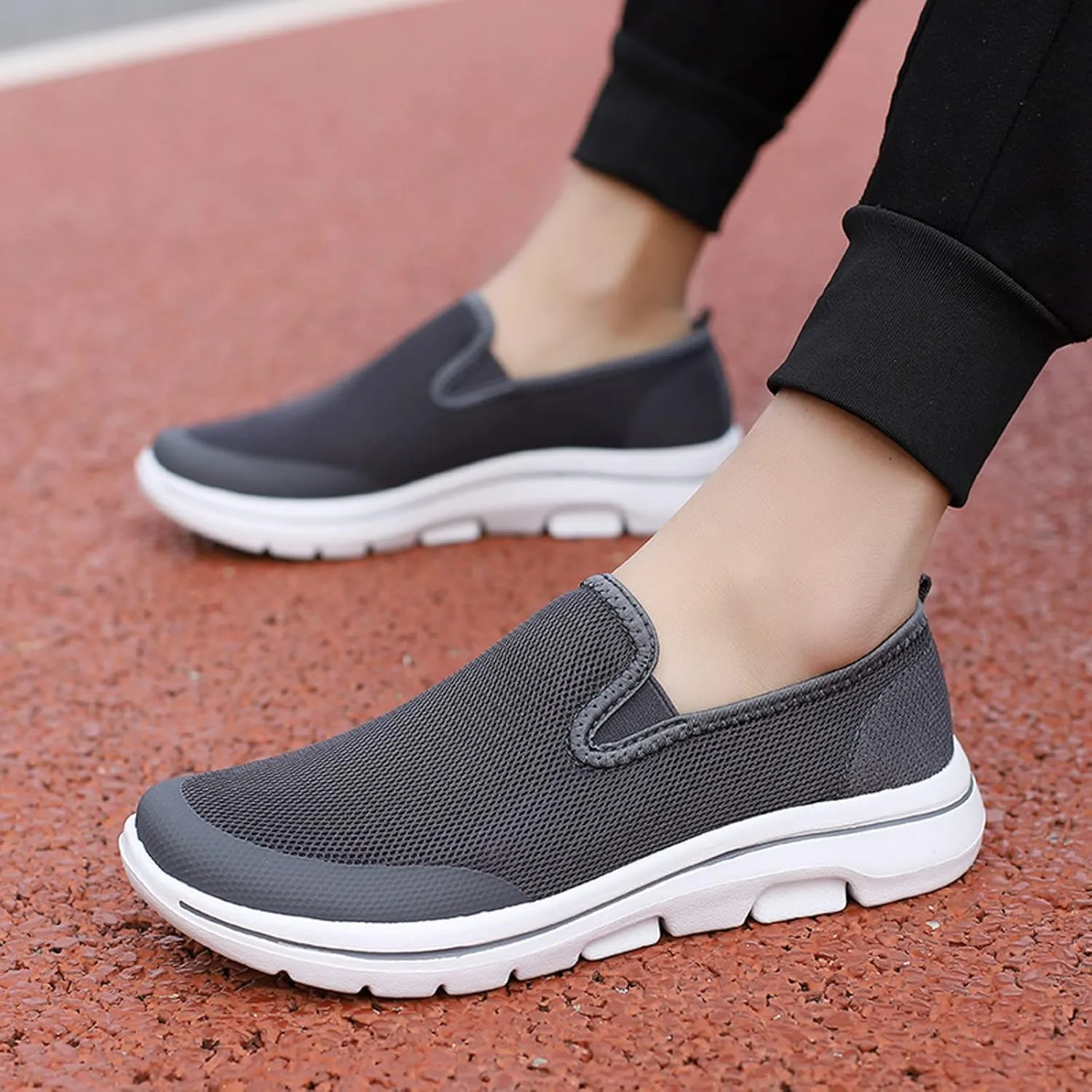 Mens Slip on Shoes Mens Walking Shoes Slip on Shoe for Men Walking Shoe for Men Comfortable Mesh Sneaker