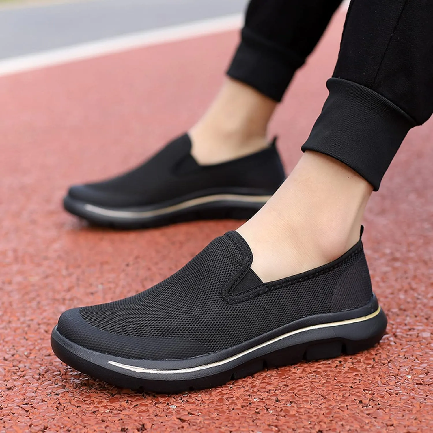 Mens Slip on Shoes Mens Walking Shoes Slip on Shoe for Men Walking Shoe for Men Comfortable Mesh Sneaker