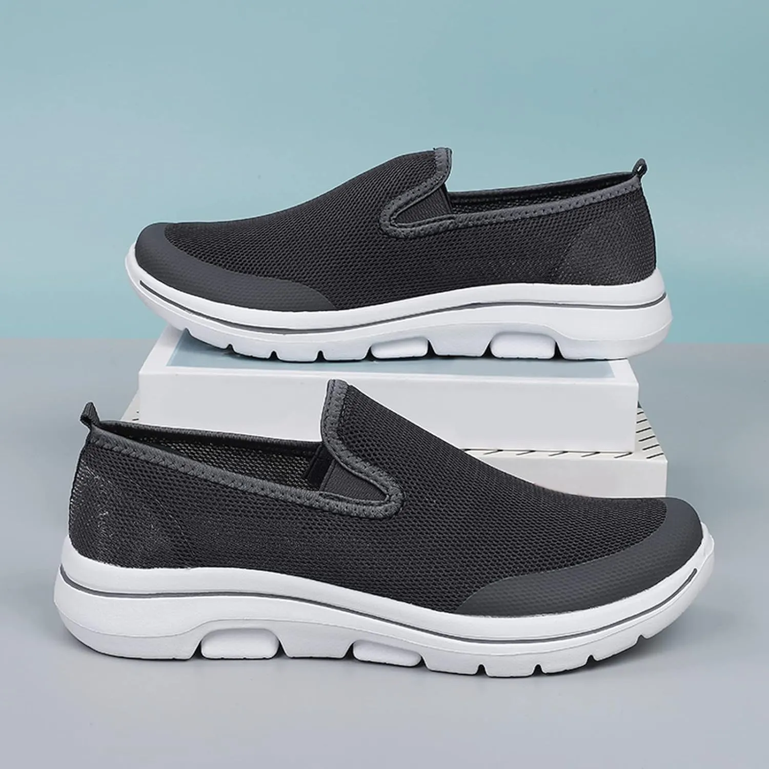 Mens Slip on Shoes Mens Walking Shoes Slip on Shoe for Men Walking Shoe for Men Comfortable Mesh Sneaker