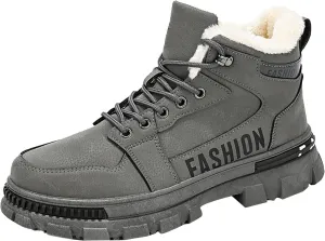 Mens Work Boots Wide Width Hiking Sneakers Warm Fur Lined Womens Safety Toe Shoes Food Service Platform Sneakers Indestructible Hike Grounded Footwear