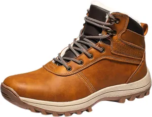Men's Work Boots with Zipper Hiking Sneakers Warm Ankle Safety Toe Shoes for Women Insulated Waterproof Platform Shoes Work Hike Grounded Footwear