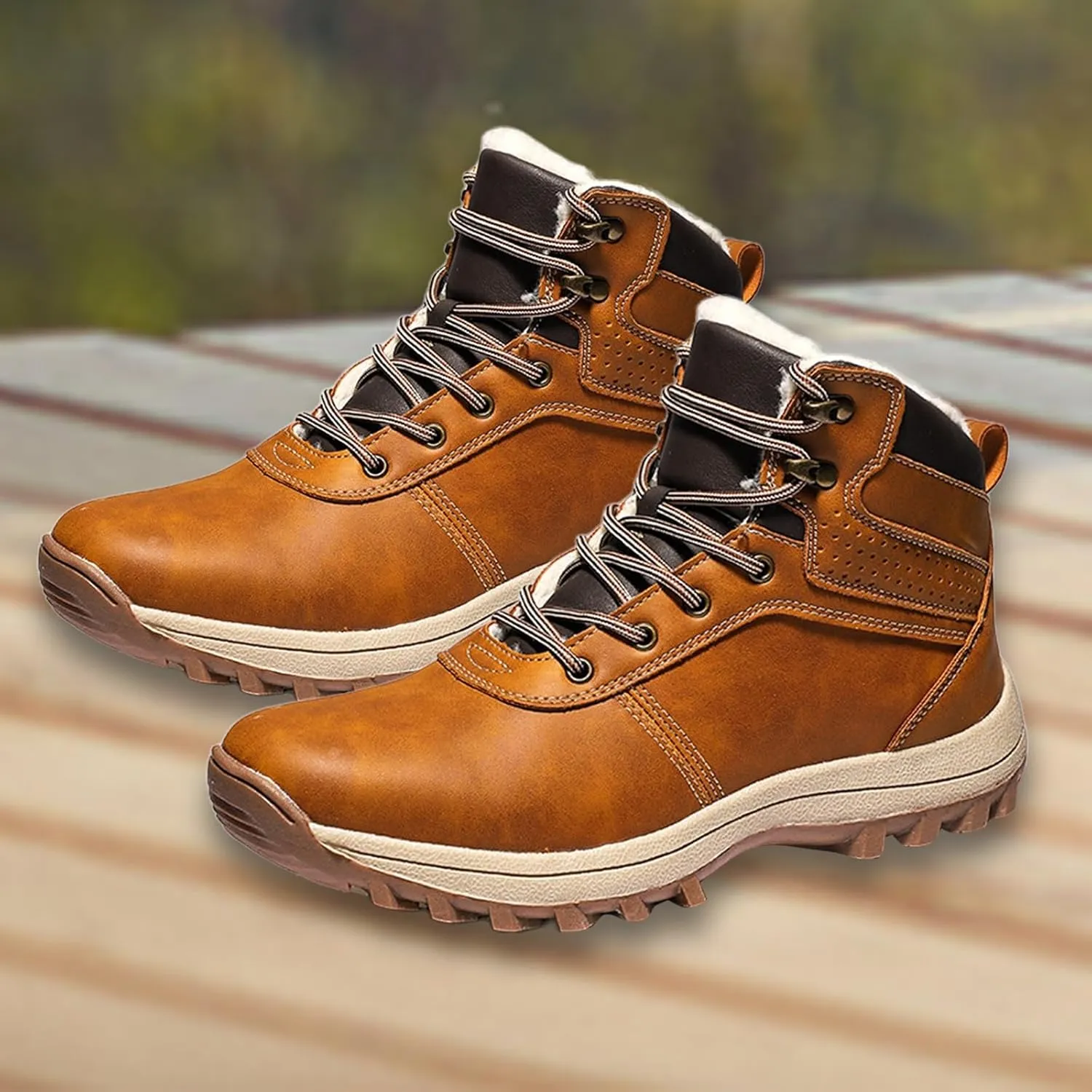 Men's Work Boots with Zipper Hiking Sneakers Warm Ankle Safety Toe Shoes for Women Insulated Waterproof Platform Shoes Work Hike Grounded Footwear