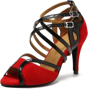 Minishion Ankle Strap Dancing Heels for Women Ankle Strap Dancing Shoes