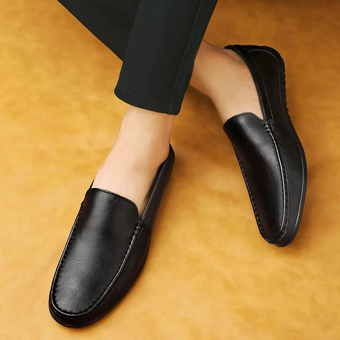 Minishion Mens Shoes Loafers Casual Walking Office Dress Shoes 5705#