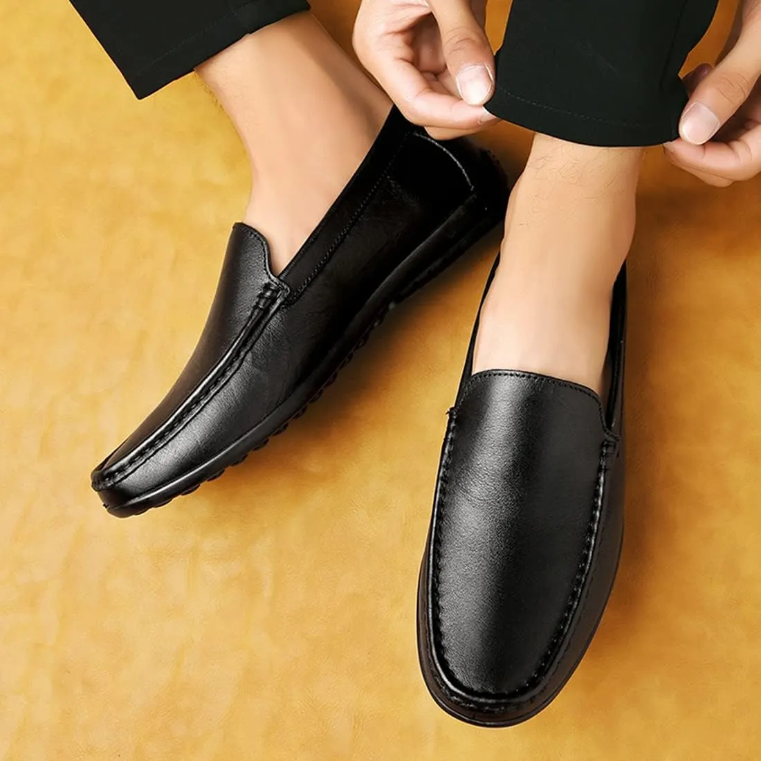 Minishion Mens Shoes Loafers Casual Walking Office Dress Shoes 5705#
