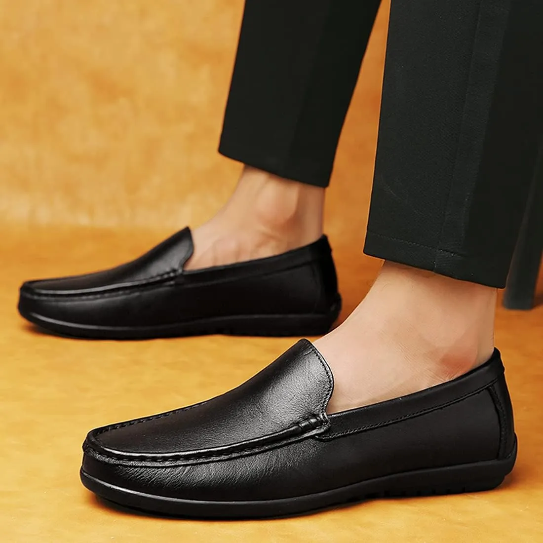 Minishion Mens Shoes Loafers Casual Walking Office Dress Shoes 5705#