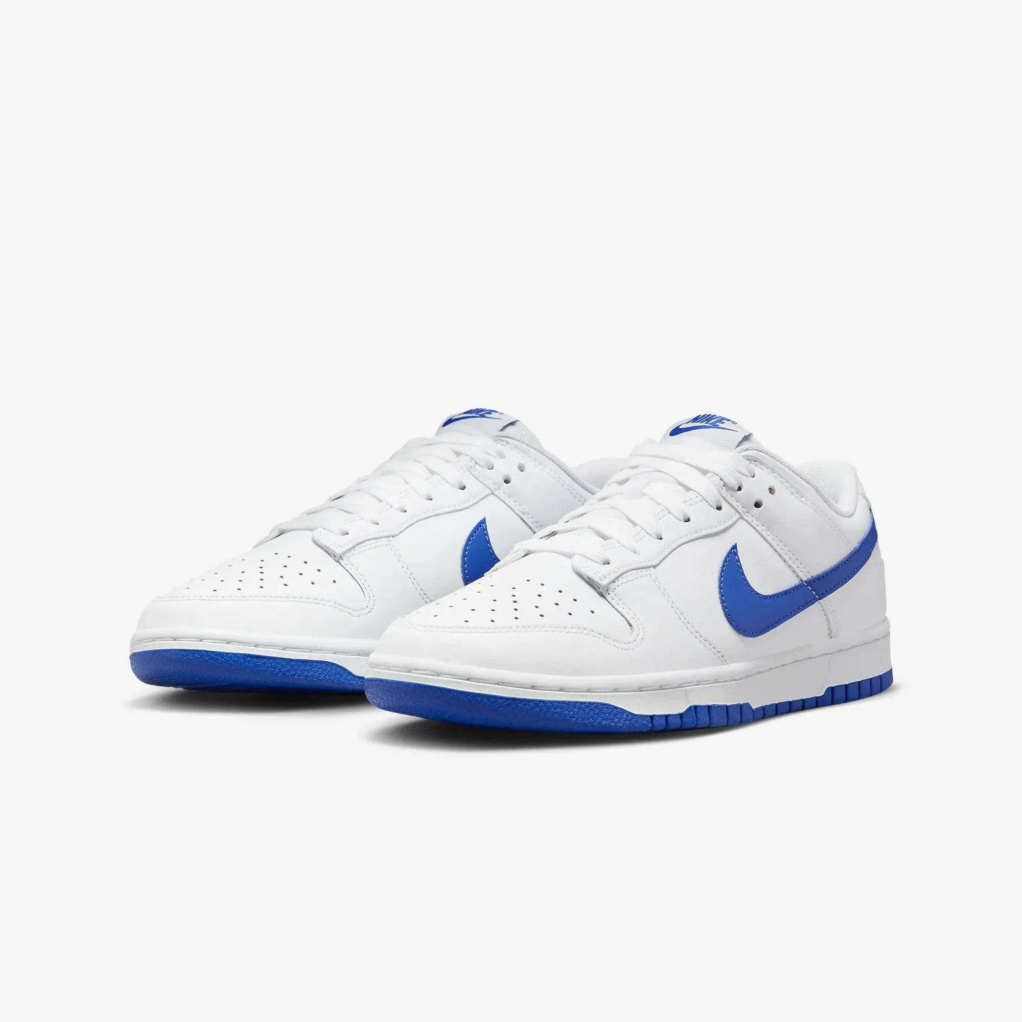 Nike | DUNK LOW RETRO  { WHITE/HYPER ROYAL