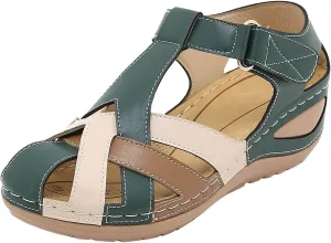 Orthopedic Sandals For Women Closed Toe Platform Wedge Casual Sandal With Arch Support High Heel Sandals for