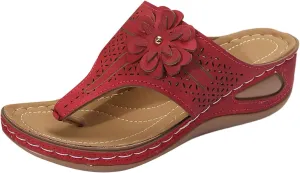 Orthopedic Sandals for Women, Orthotic Thong Slippers, Comfortable Flip Flops with Arch Support, Dressy Summer Flats Slip On Beach Sandals Thick Soled Slippers Breathable Walking Shoes 2025 Fashion