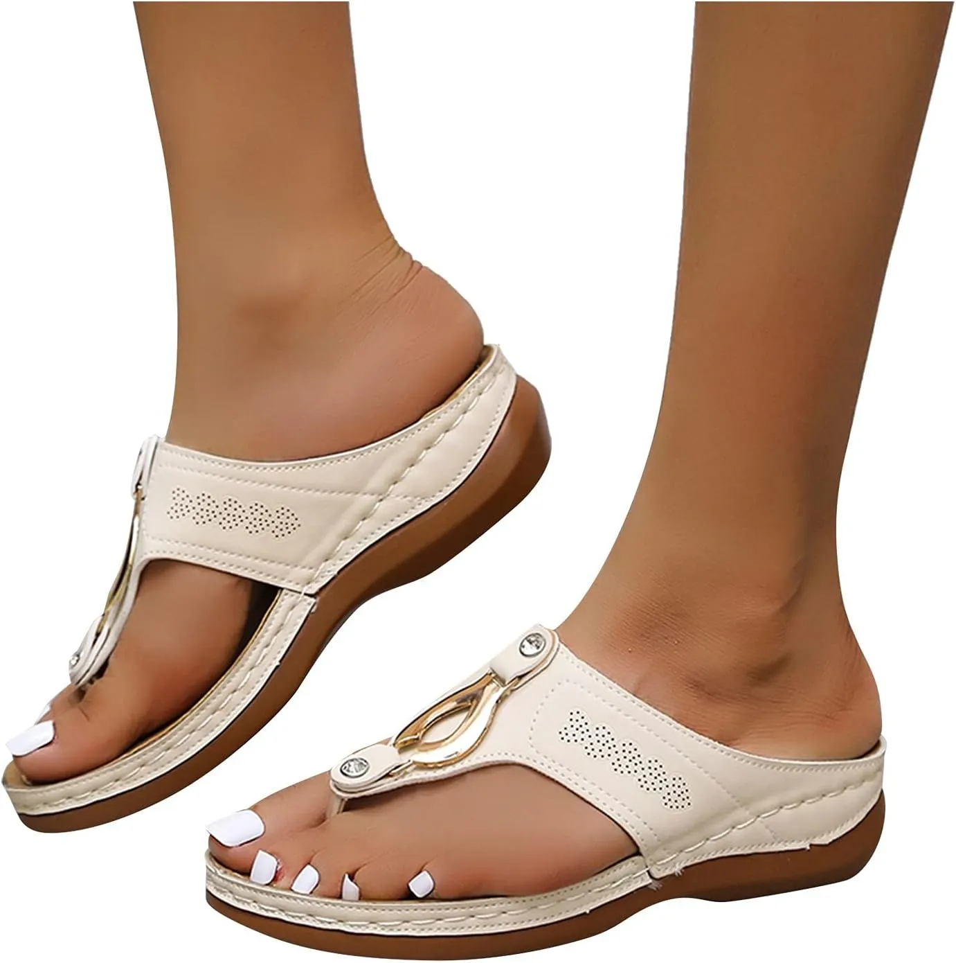 Orthopedic Sandals for Women Summer Comfortable Sandals Arch Support Wedge Sandals 2025 Flip Flops Sandals