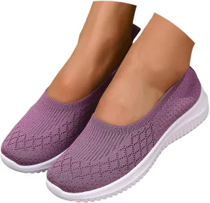 Orthopedic Shoes for Women 2025 Slip on Sneakers Arch Support Breathable Soft Sole Diabetic Walking Comfort Non Slip Work Sneaker