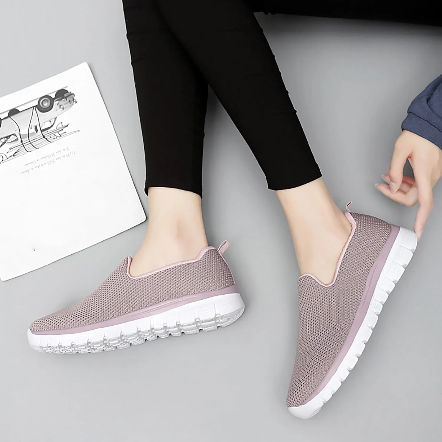 Orthopedic Shoes for Women Wide Width Slip On Zapatos para Mujer Comodos Y Elegantes Black Sneakers for Women Platform High Top Sneakers for Women Fashion Zapatos De Ejercicios para Mujer Gym