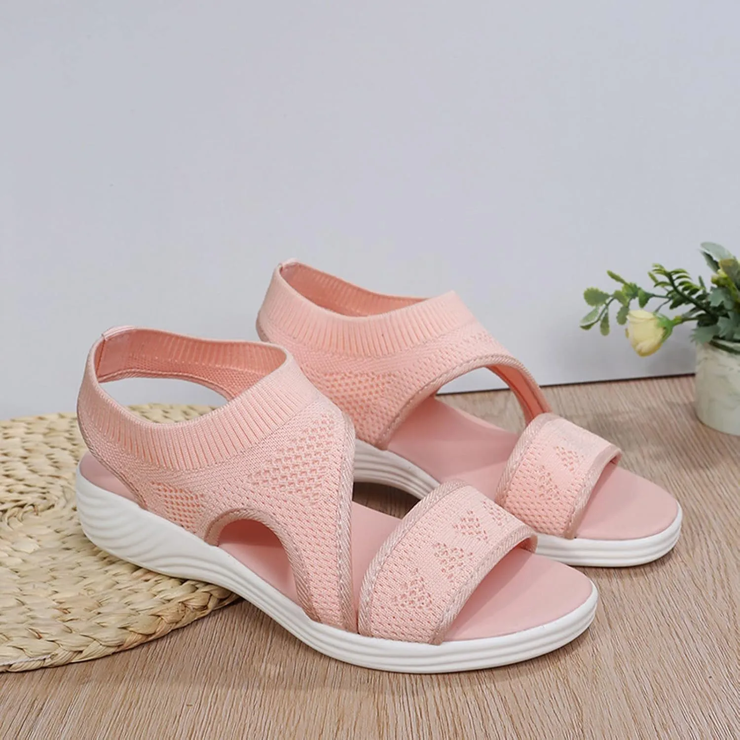 Orthopedic Sport Sandals for Women Breathable Comfortable Plantar Fasciitis Sport Athletic Summer Diabetic Sandals