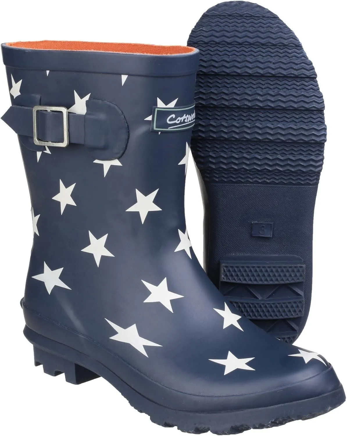 Patterned Wellingtons Badminton Waterproof Boot In Star UK