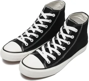 rosyclo Canvas Shoes for Women and Men, High Top Canvas Sneakers Fashion Lace Up Comfortable Womens Classic Casual Tennis Walking Shoes