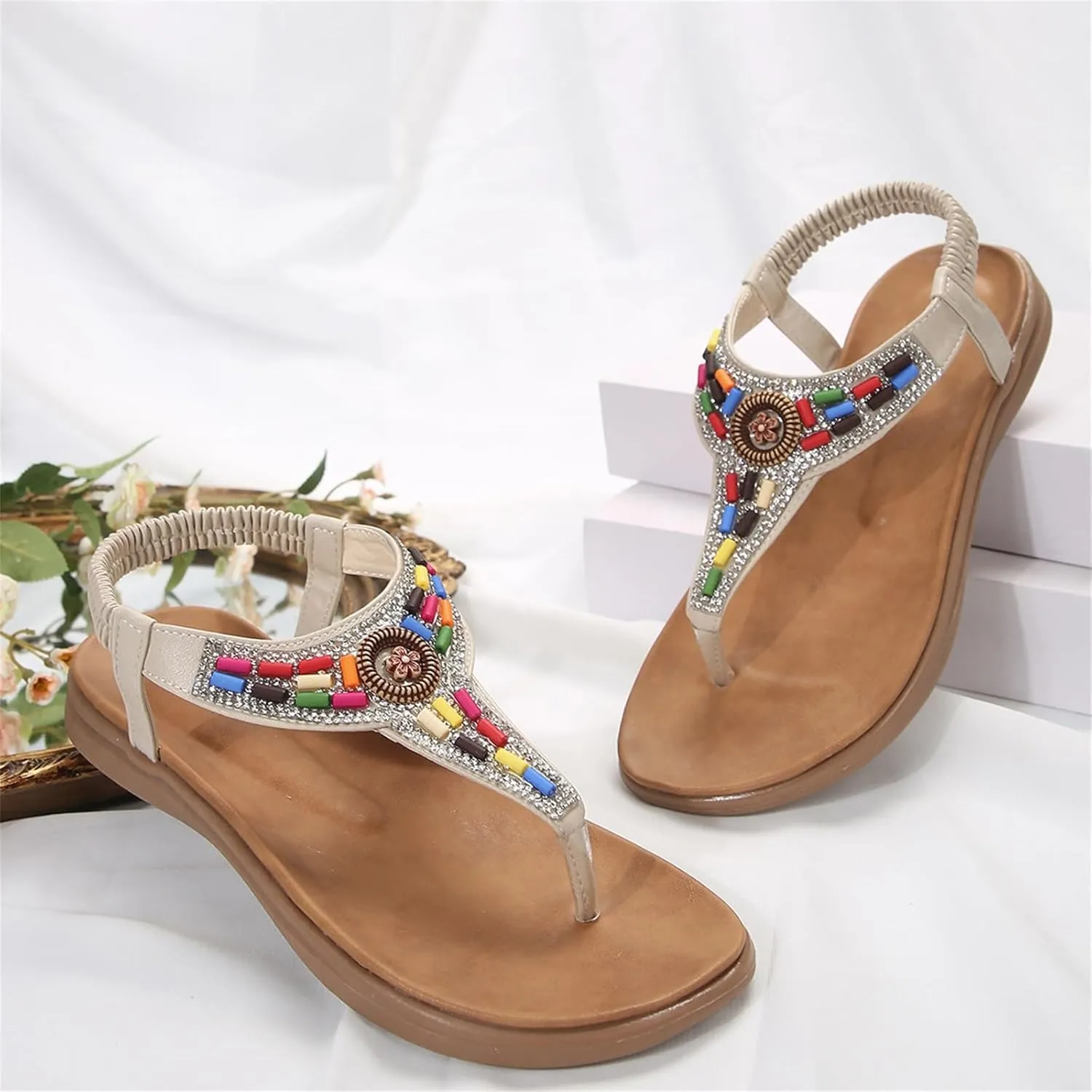 Sandal for Women Flat Sandals Casual Ankle Strap Sandals Open Toe Slide Sandals Orthopedic Sandals For Women