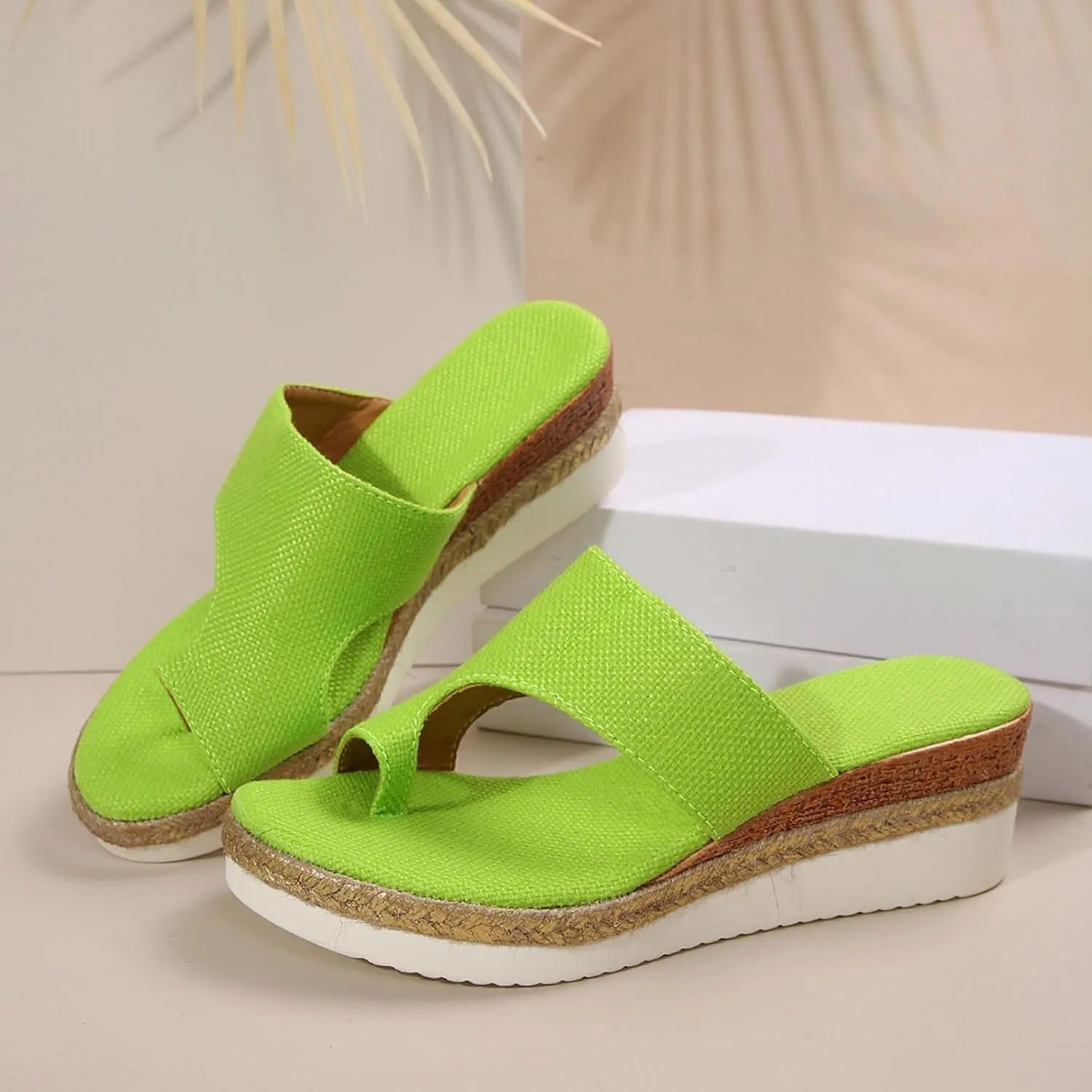 Sandals For Women 2025 Beach,Womens Sandals Comfort Dressy Toe Ring Slide Sandals Outdoor Beach Travel Platform Shoes