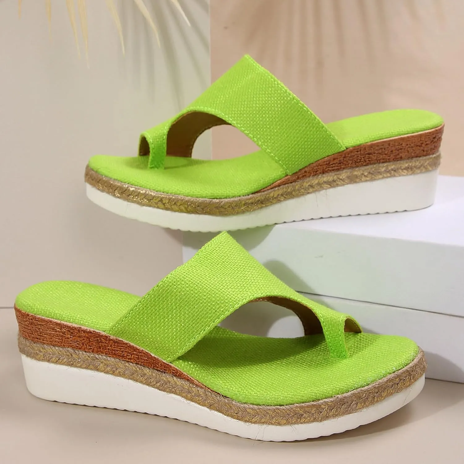 Sandals For Women 2025 Beach,Womens Sandals Comfort Dressy Toe Ring Slide Sandals Outdoor Beach Travel Platform Shoes