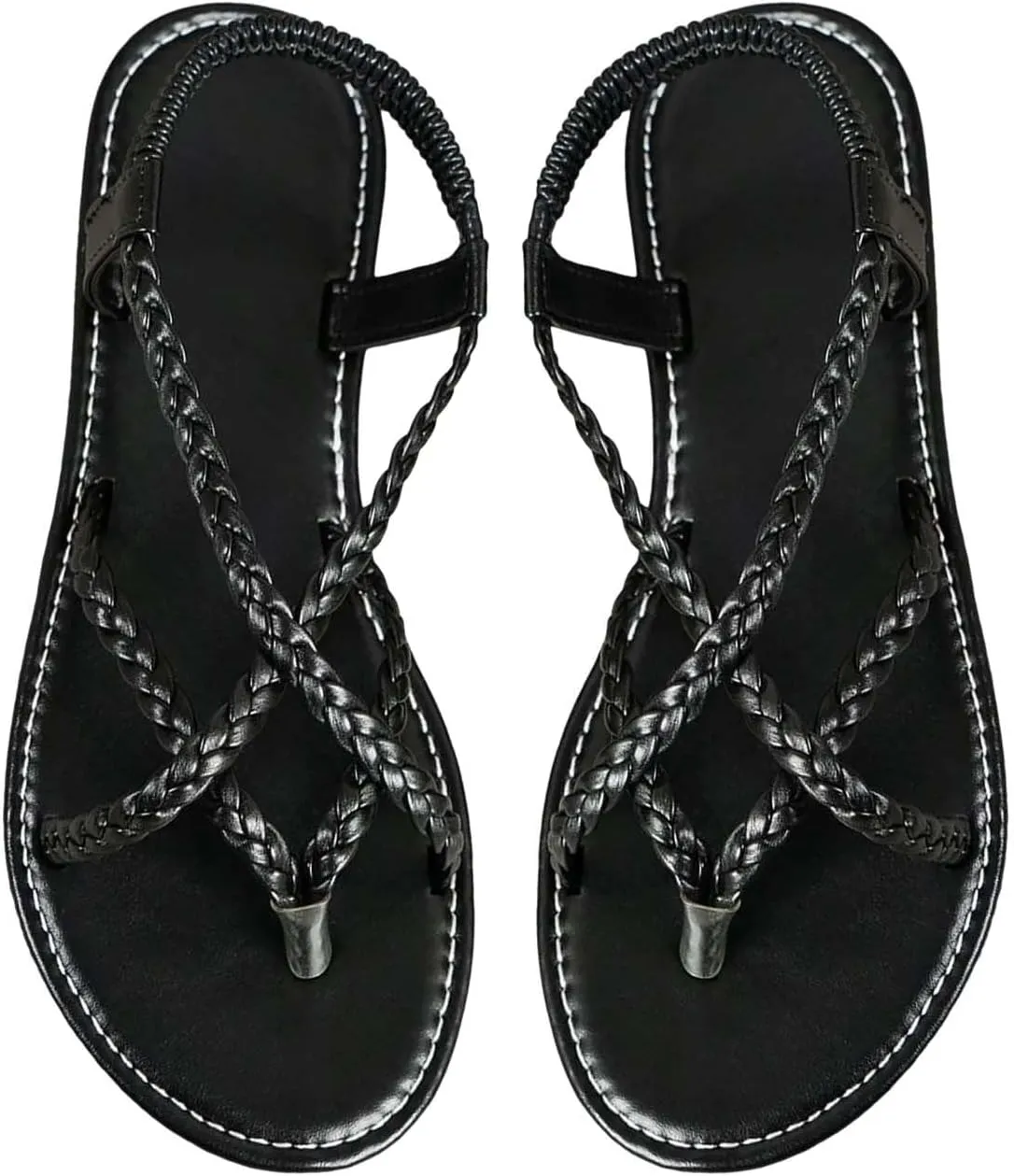 Sandals For Women Clip Toe Flat Roman Shoes Ladies Sandals Ladies Sandals Yoga Mat Mens Flip Flops Casual Sandals
