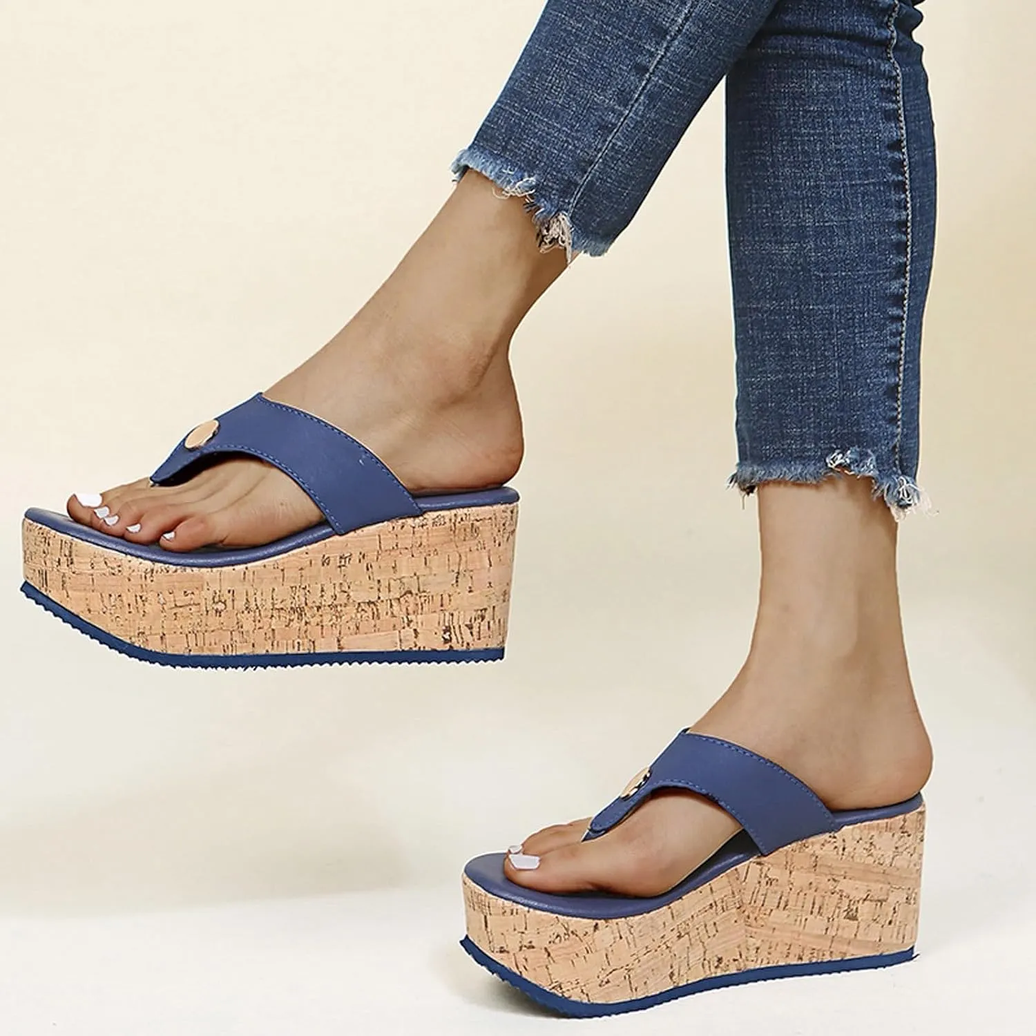 Sandals for Women Flip Flops with Arch Support for Women Women's Beach Flip Flop Super Lightweight and Soft