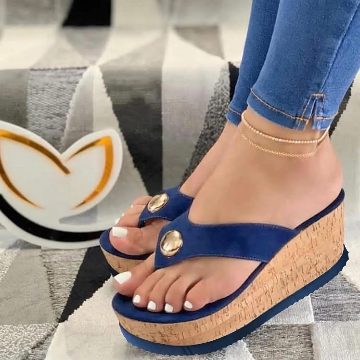 Sandals for Women Flip Flops with Arch Support for Women Women's Beach Flip Flop Super Lightweight and Soft