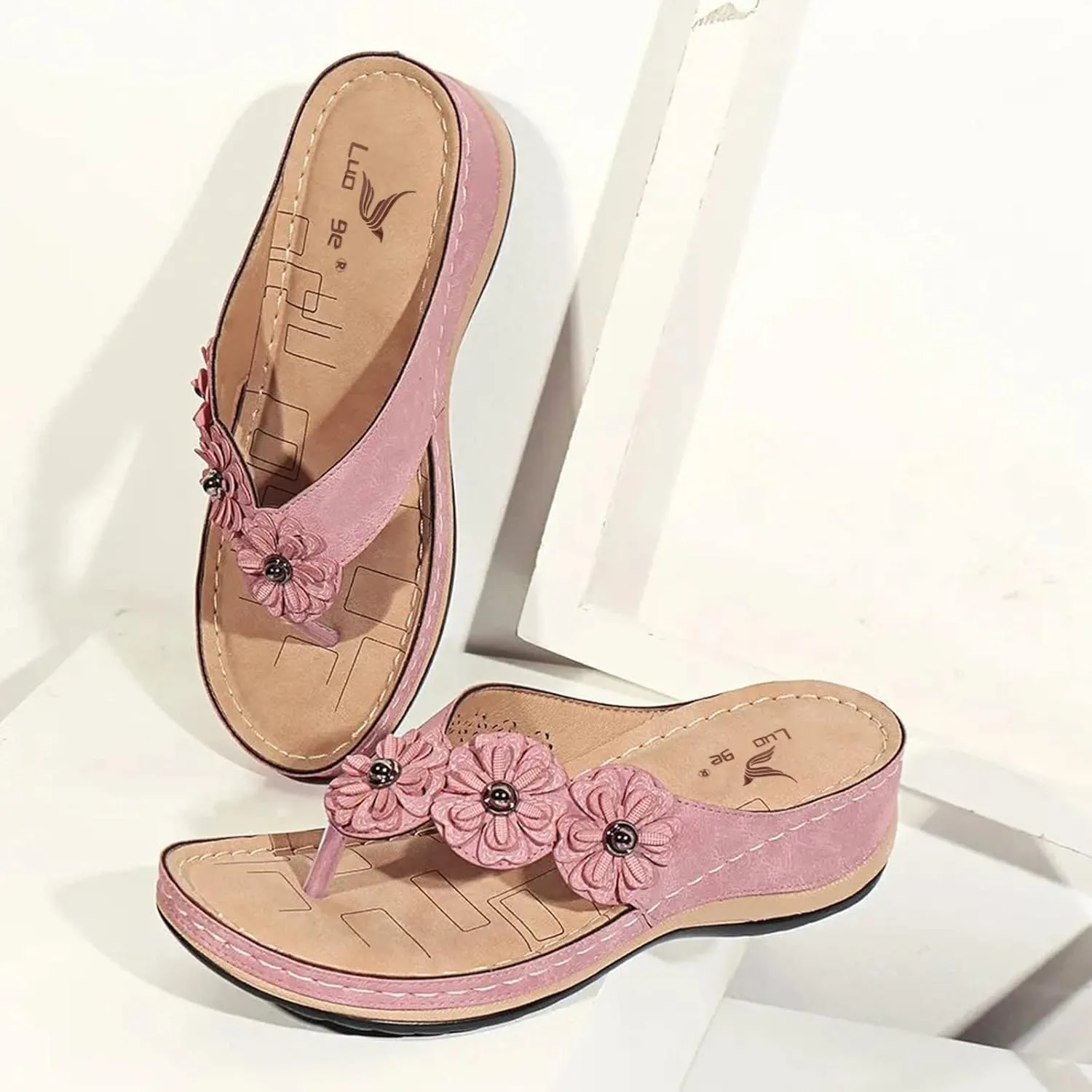 Sandals For Women Wedge Shoes Orthopedic Sandals Womens Casual Walking Platform Wedge Sandals Arch Support Sandal