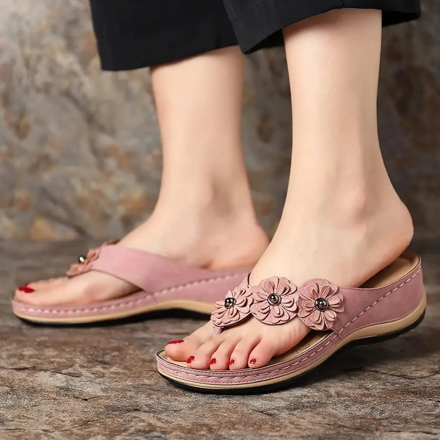 Sandals For Women Wedge Shoes Orthopedic Sandals Womens Casual Walking Platform Wedge Sandals Arch Support Sandal