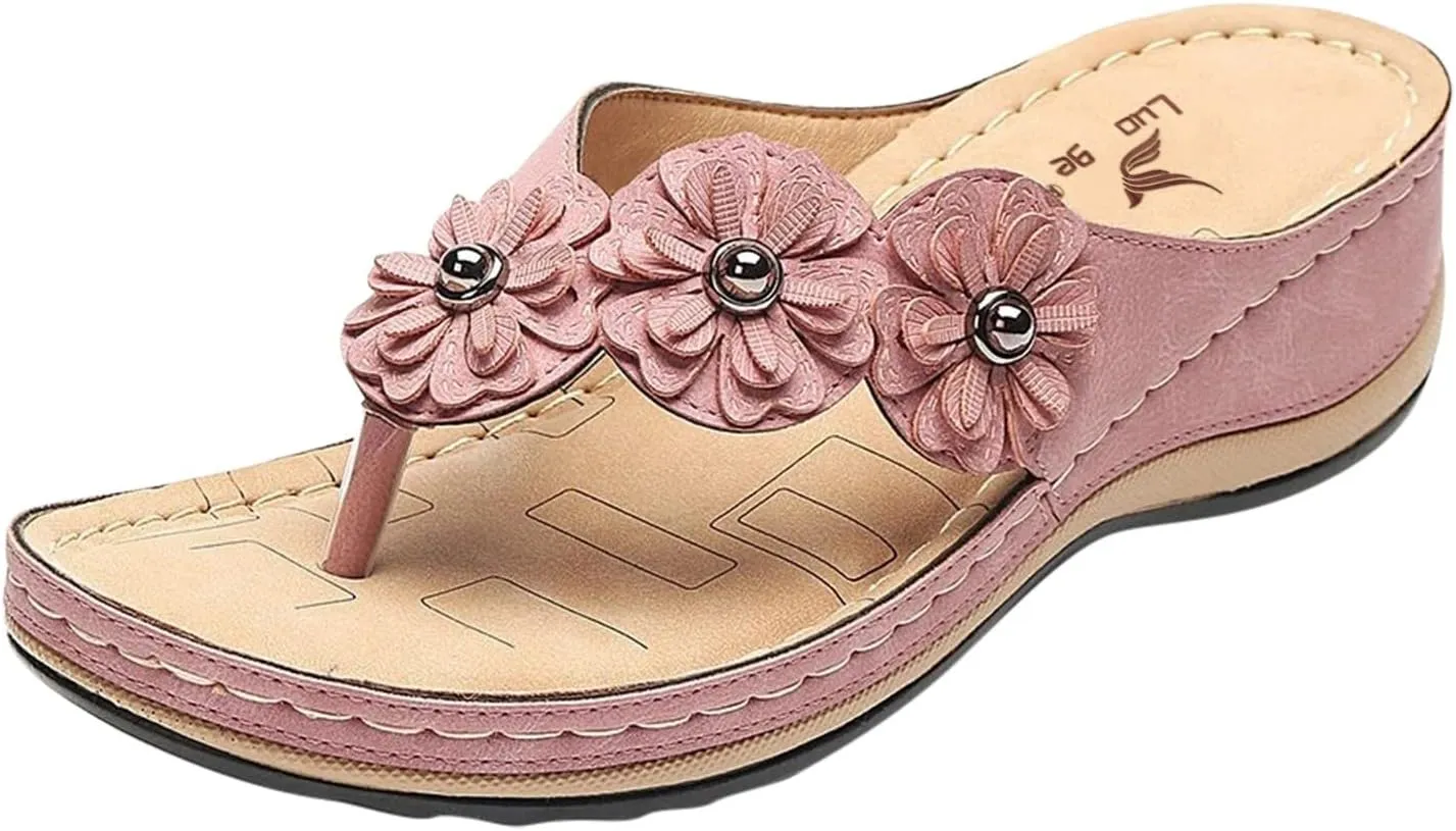 Sandals For Women Wedge Shoes Orthopedic Sandals Womens Casual Walking Platform Wedge Sandals Arch Support Sandal