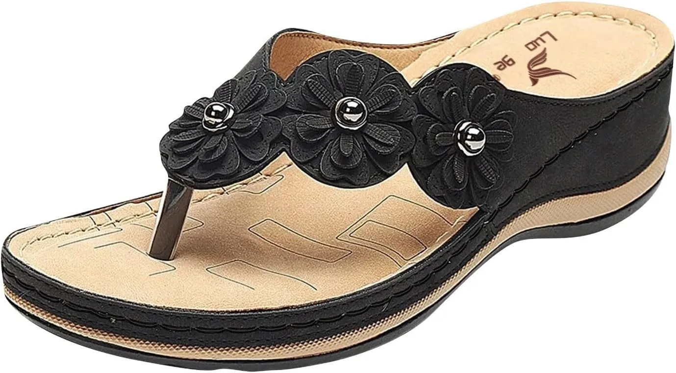 Sandals For Women Wedge Shoes Orthopedic Sandals Womens Casual Walking Platform Wedge Sandals Arch Support Sandal