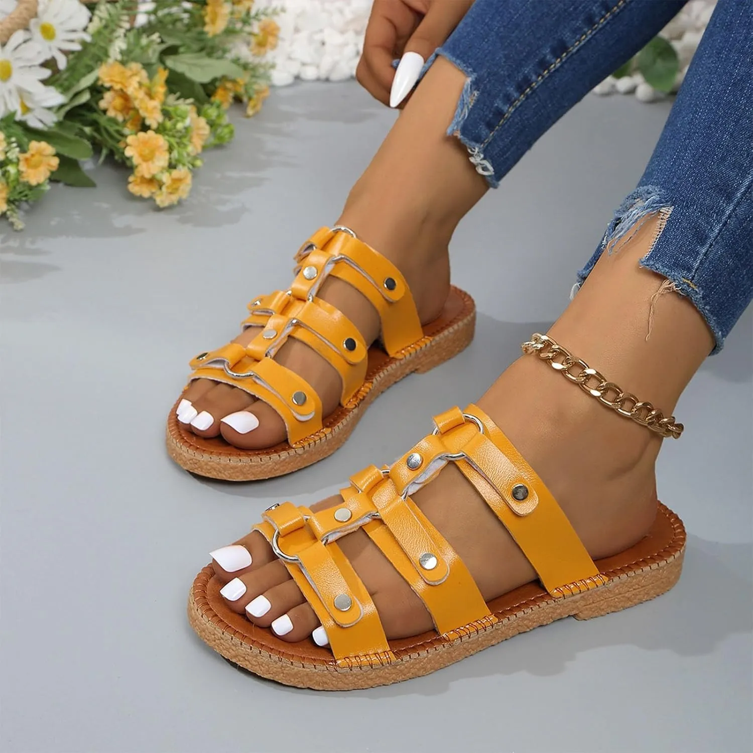 Sandals Men, Men Sandals Vintage Handmade Closed Toe Summer Outdoor Hiking Sports Shoes Fisherman Water Sandal 2025