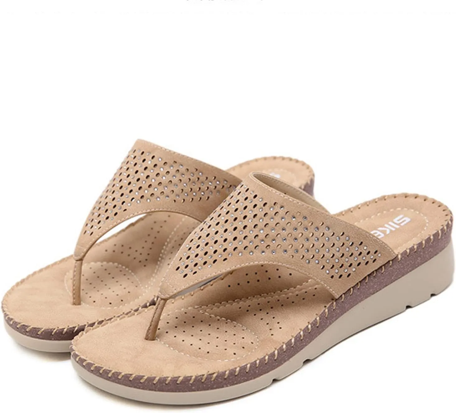 Sandals Womens Flip Flops for Womens Arch Support Thong Ladies Comfort Orthopedic Sandal Summer Flip-Flops