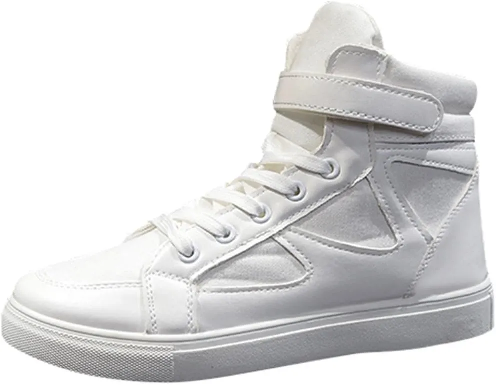 SATUKI Canvas Shoes for Women High Top,Lace Up Casual Flat Comfort Fashion Sneakers