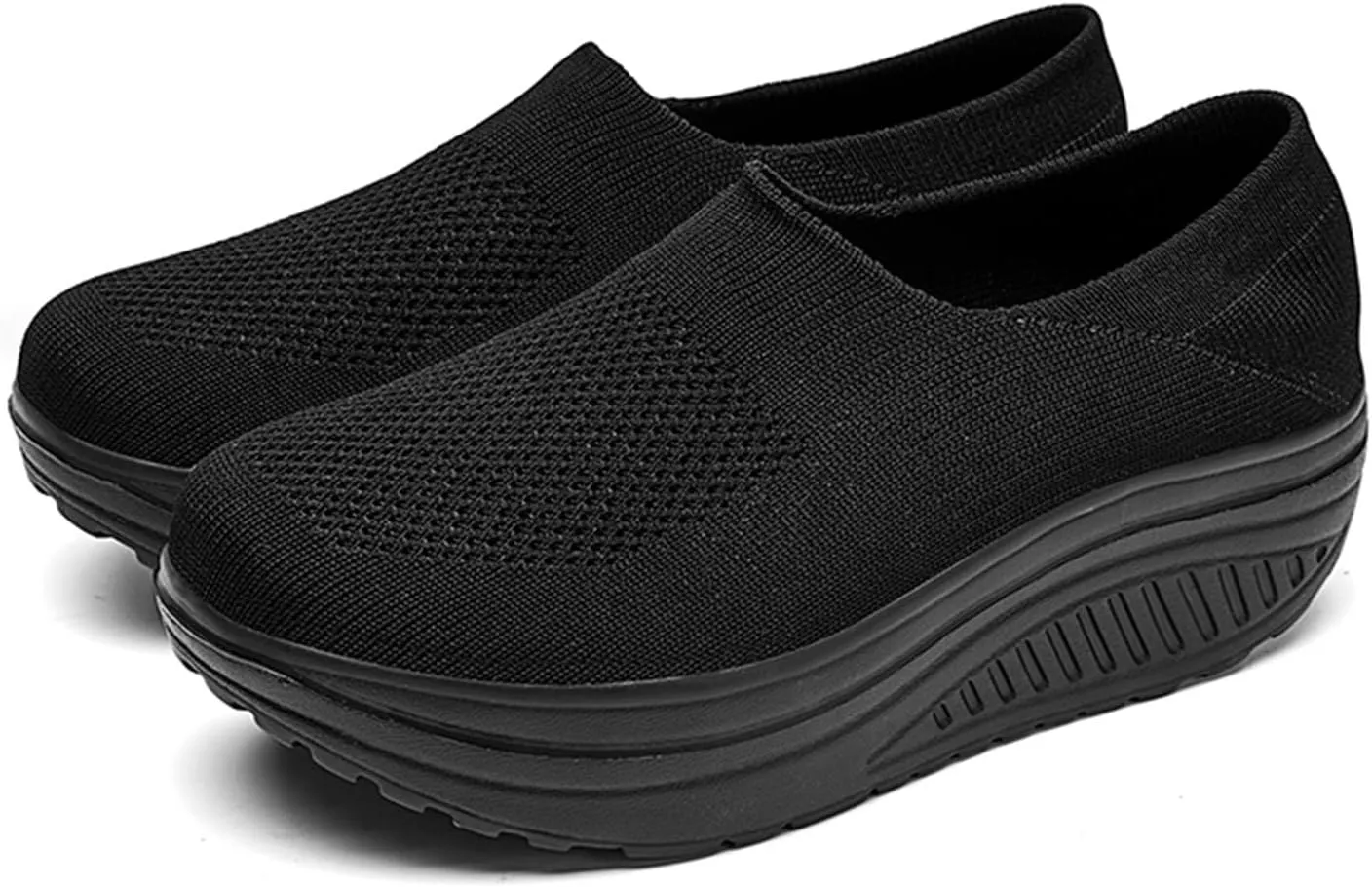 SBGMoSJ Womens Casual Sneakers Wide Slip On Shoes Women Dressy Platform High Top Canvas Shoes for Women Platform Sneakers for Women Wide Slip On Shoes for Women Wide Width