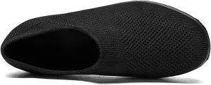 SBGMoSJ Womens Casual Sneakers Wide Slip On Shoes Women Dressy Platform High Top Canvas Shoes for Women Platform Sneakers for Women Wide Slip On Shoes for Women Wide Width