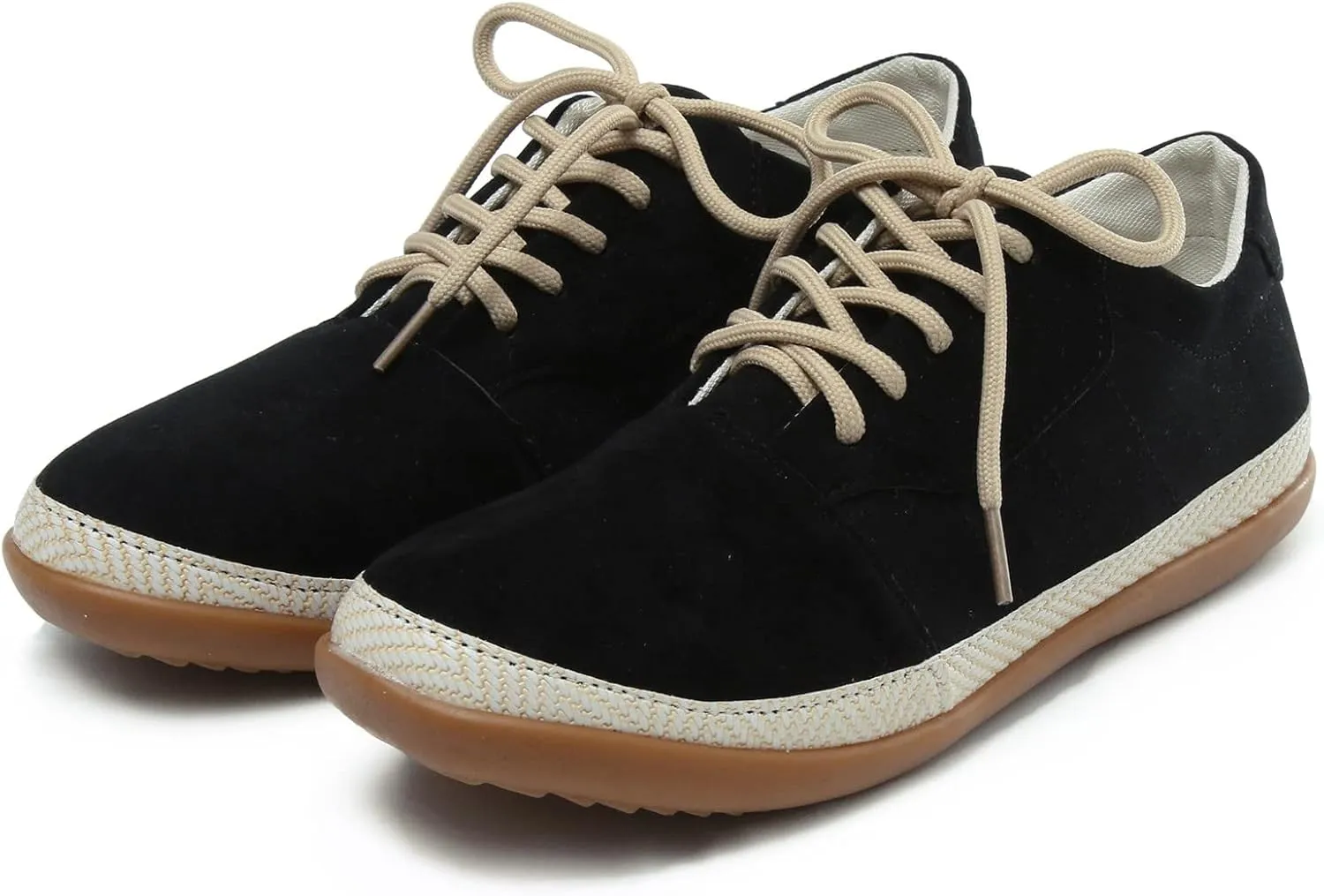 SBGMoSJ Womens White Sneakers Casual Women's Fashion Sneakers Black Sneakers for Women Fashion Comfortable Women's Sneakers Size 8 Slip On Zapato Ortopedico para Mujer Negro