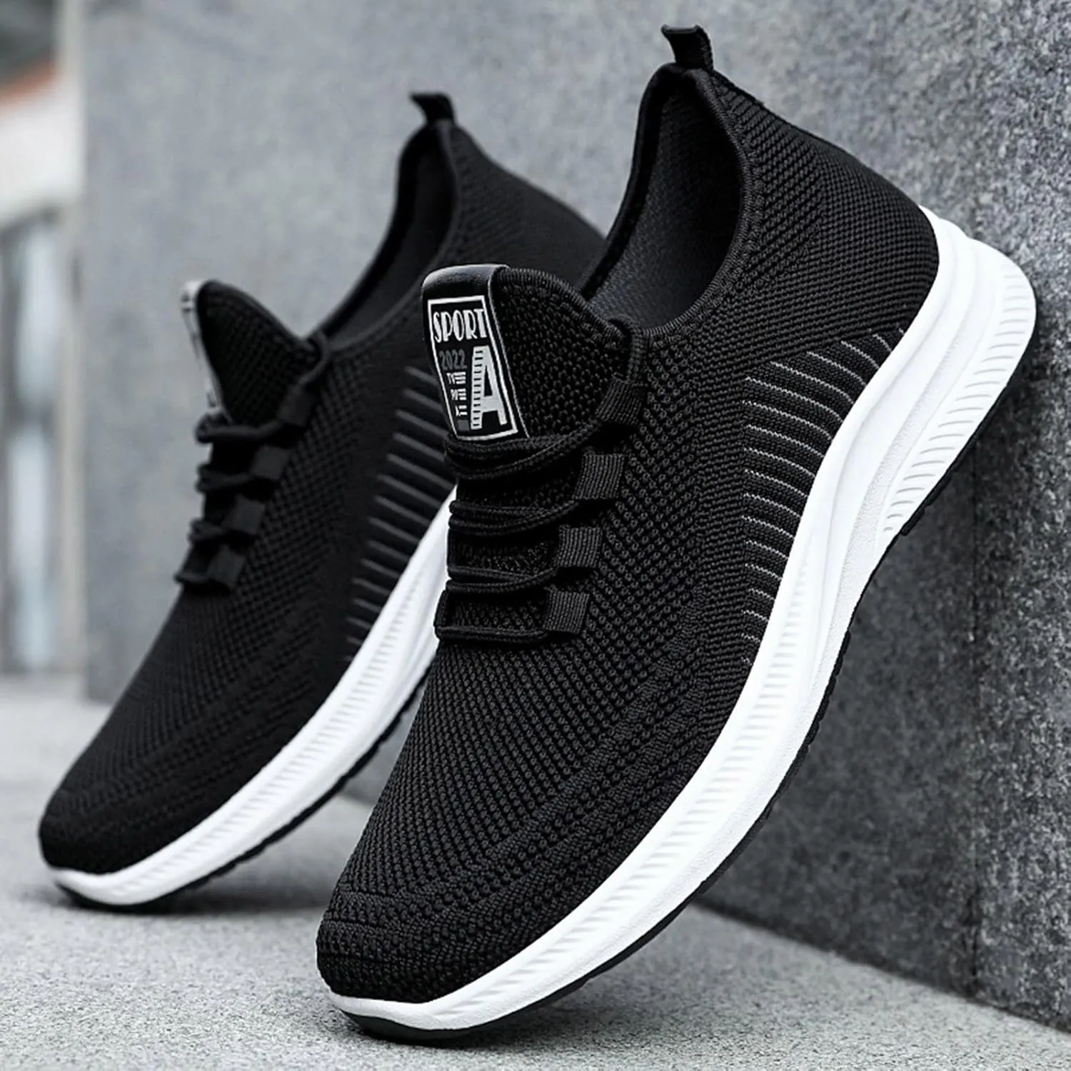 Shoe Made with Natural Materials Men and Winter Comfortable Fashion Lightweight Breathable Soft Solid Color Slip On