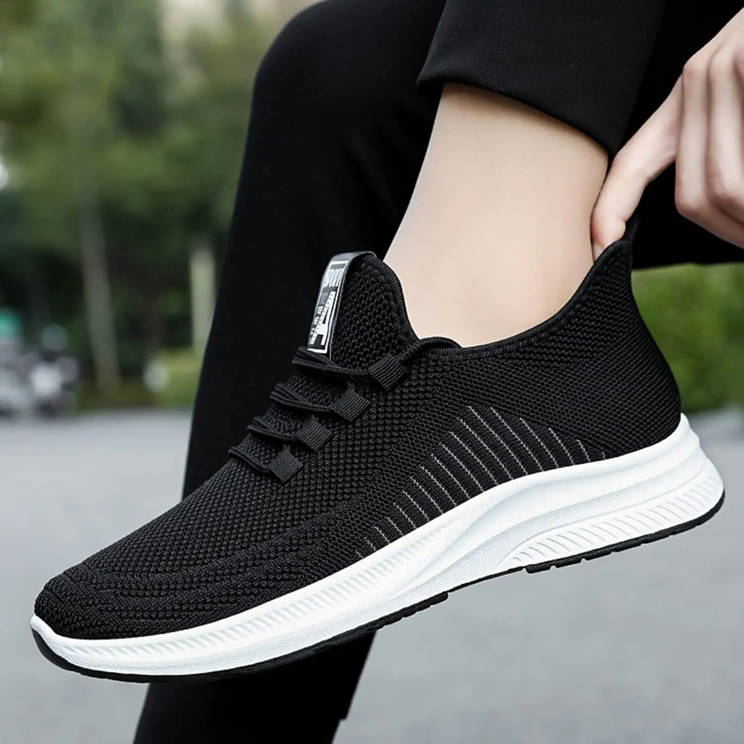 Shoe Made with Natural Materials Men and Winter Comfortable Fashion Lightweight Breathable Soft Solid Color Slip On