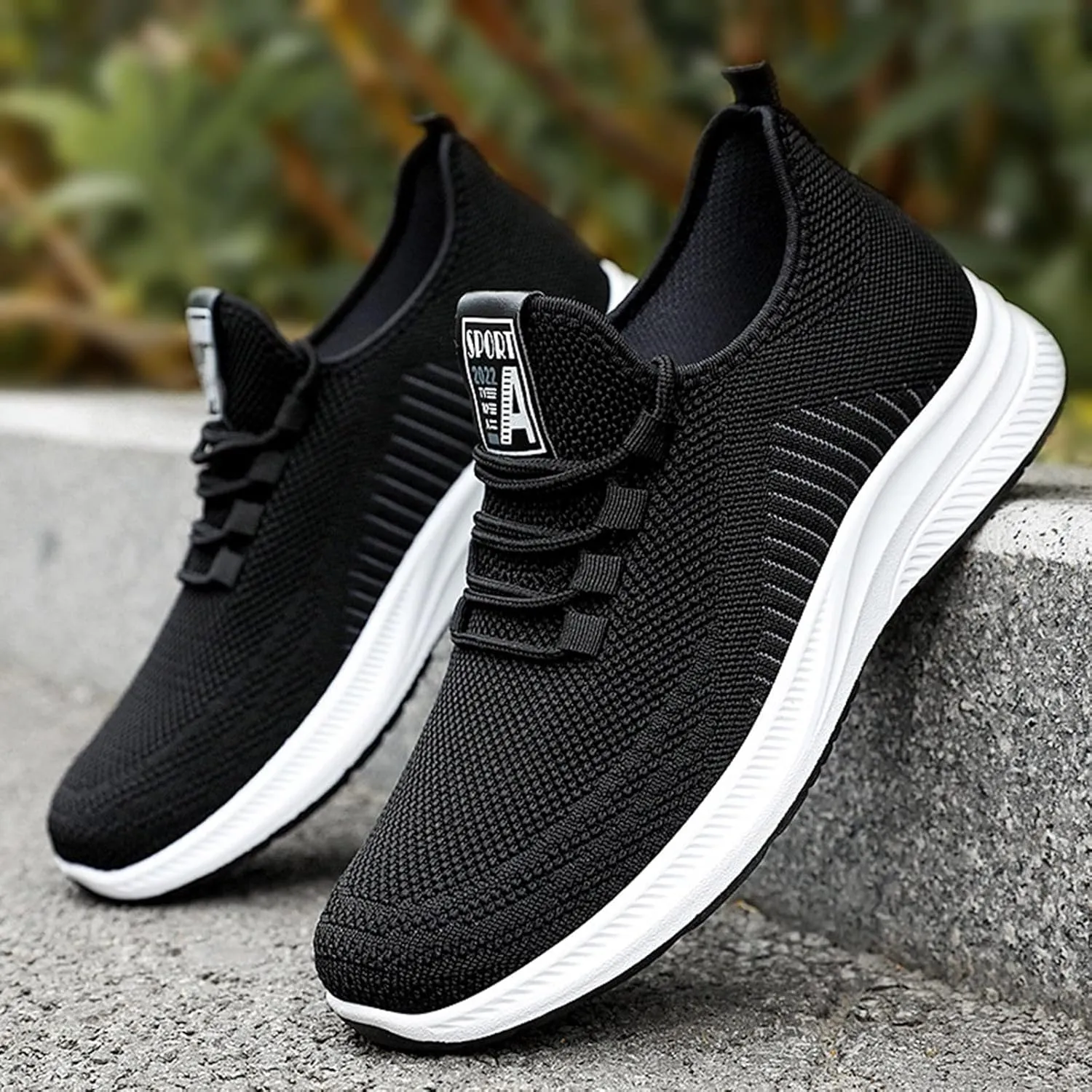 Shoe Made with Natural Materials Men and Winter Comfortable Fashion Lightweight Breathable Soft Solid Color Slip On