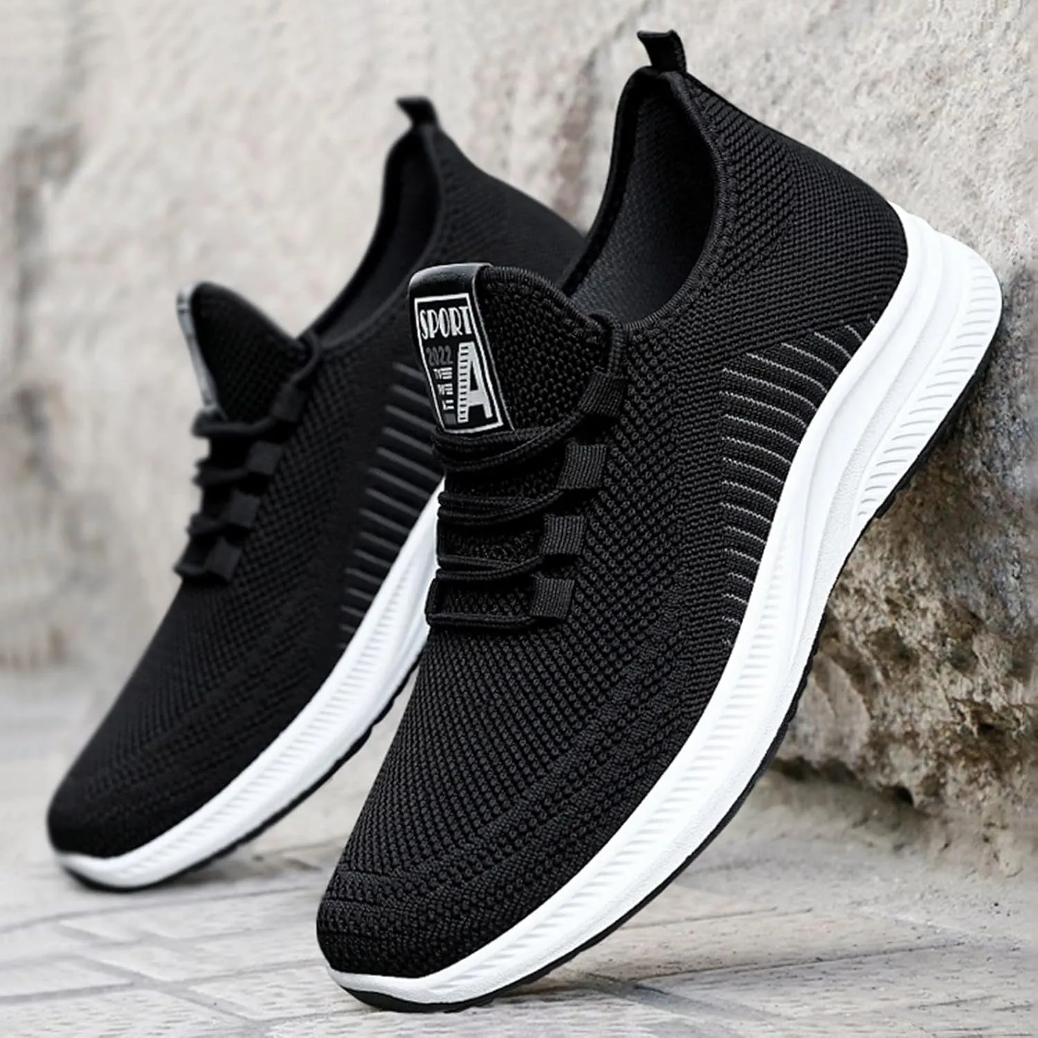 Shoe Made with Natural Materials Men and Winter Comfortable Fashion Lightweight Breathable Soft Solid Color Slip On