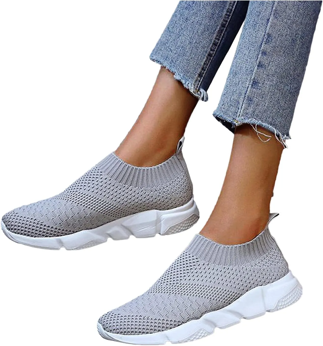 Silver Wedge Sneakers for Women Dressy Zapatos De Tacones para Mujer Elegantes Negros Walking Shoes for Women Wide Width Slip On Womens White Platform Sneakers Zapato Ortopedico Con Arco para Mujer