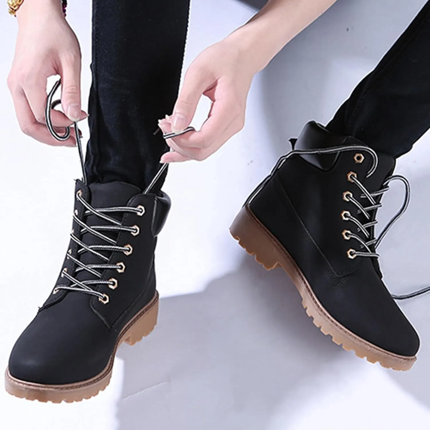 Snow Shoes For Women Cute Winter Boots Women Outdoor Ski Boots Thickening Extra Wide with Boots Women