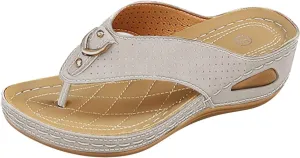 Summer Sandals for Women Arch Support Flip Flops Orthopedic Slippers Slip On Flip Flops Beach Lightweight Sandal 2025